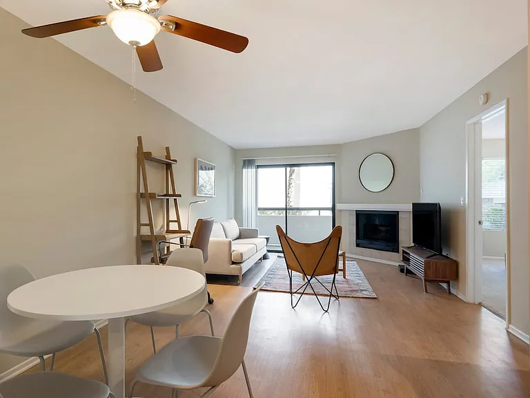 Furnished+ apartment homes include a dining set (Representative Image exact items and style of furnishings may vary)