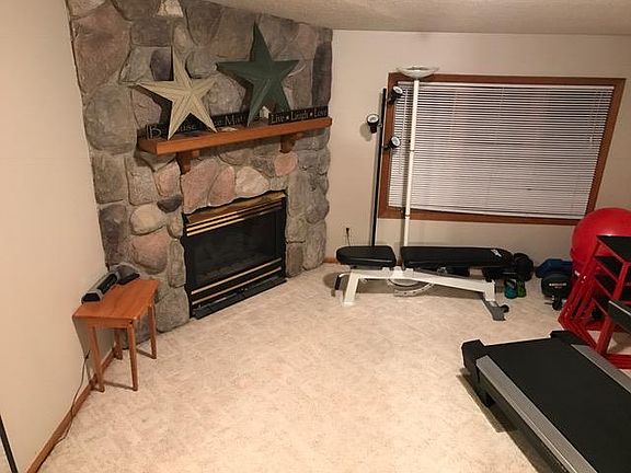 Second living room with fireplace