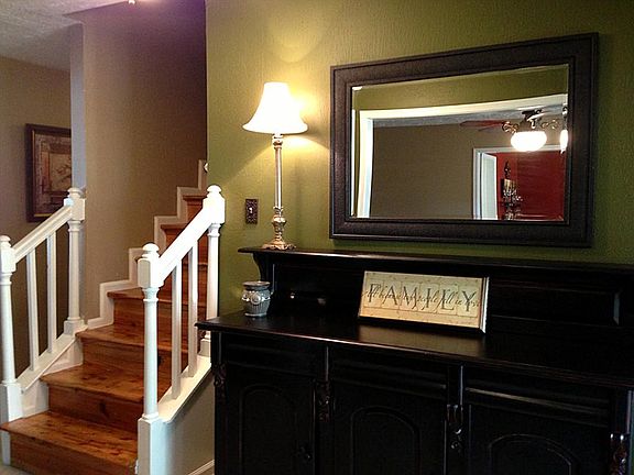 Plenty of room for a large piece of furniture or bench.