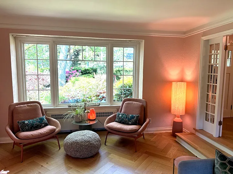 Living room window and front entry