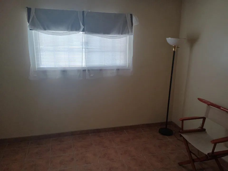 portion of the bedroom is shown