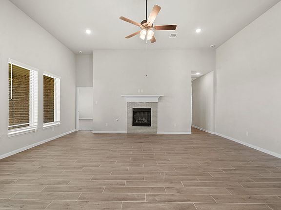 Cozy fireplace in great room
