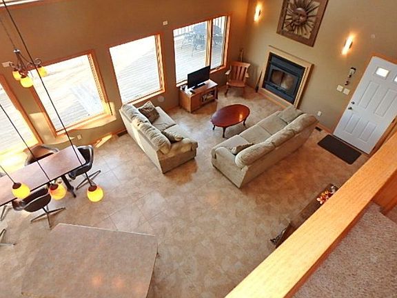 Main level LR with fireplace
