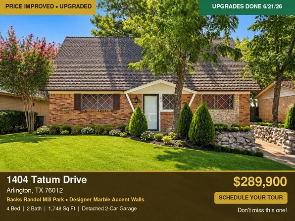 1404 Tatum Dr, Arlington, TX 76012