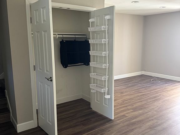 Downstairs storage closet