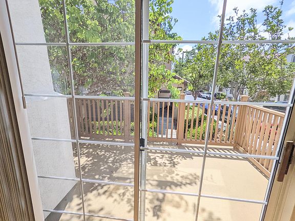 Looking out on the patio