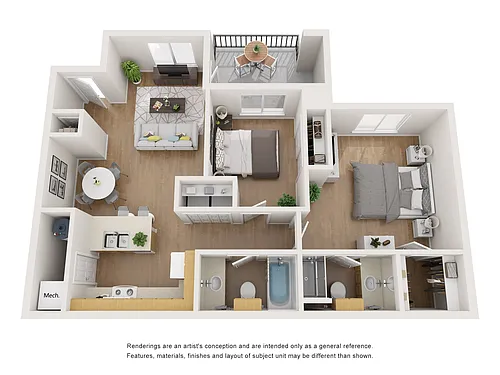 Floor plan The Gardens Original