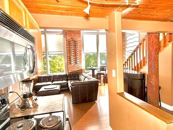 View from Kitchen into living room