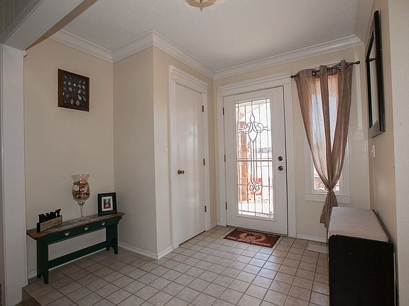 Large, tile front entry