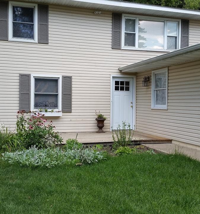 Newer siding, roof, windows and gutters with leaf guard.