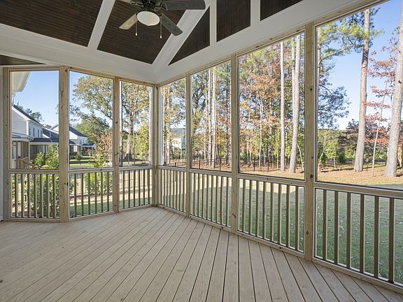 Fairview Park The Hanover Screened Back Porch with Vaulted Ceiling and Fan