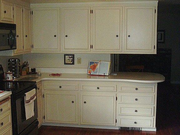 refinished kitchen cabinets
