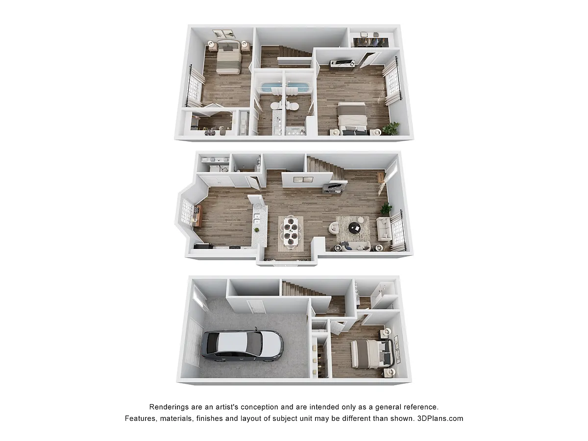Floor plan Amsterdam Townhome