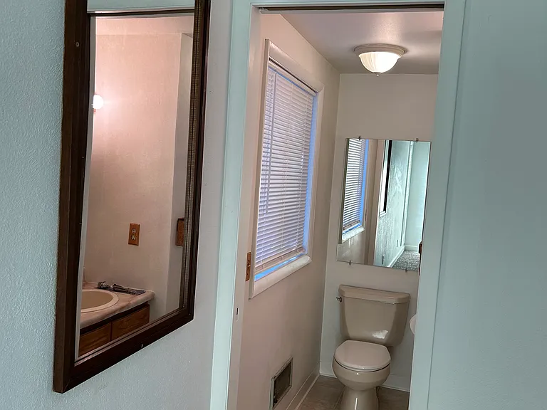 Master bedroom 1/2 bathroom.
