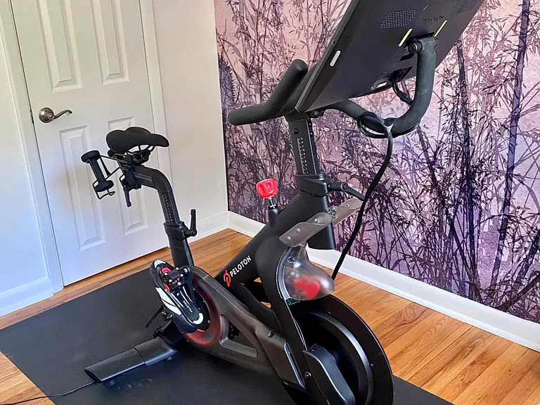 Office/Peloton room for your use with standing desk and close