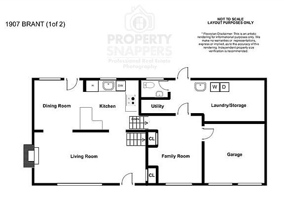 Main and lower level floor plan