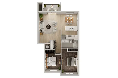 Floor plan GGII - 2x1