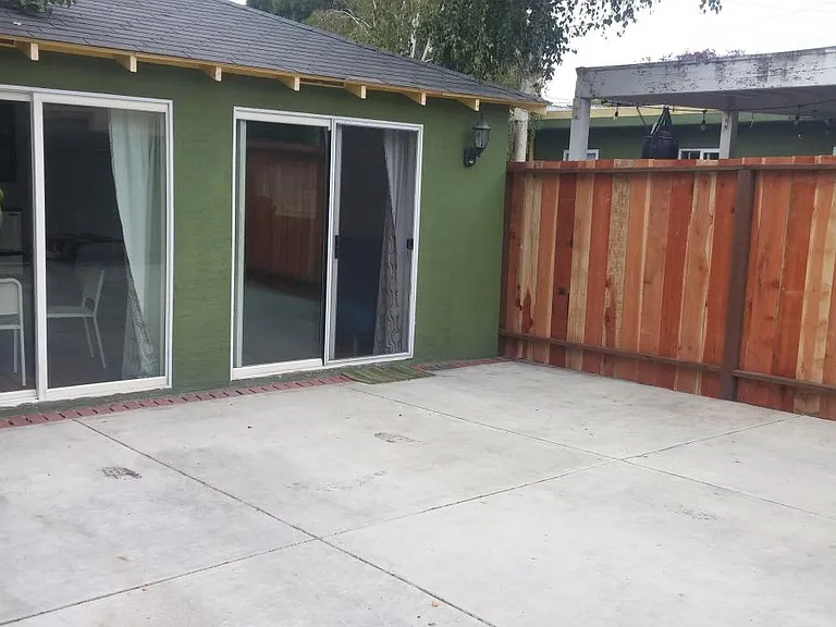 Private, gated parking and entrance