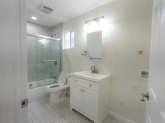 Laundry hookups in the bathroom