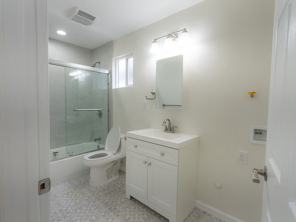 Laundry hookups in the bathroom