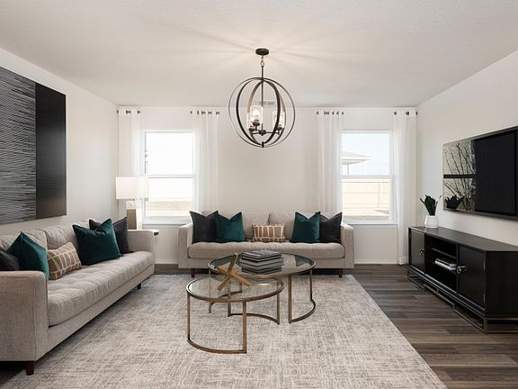 Gathering room with large windows