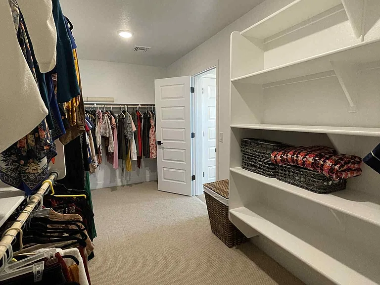 Primary closet