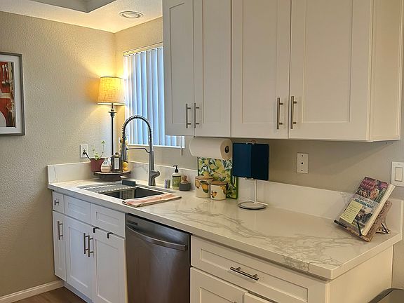 New cabinetry and flooring