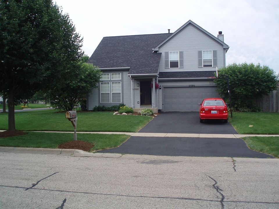 Front of house; corner lot
