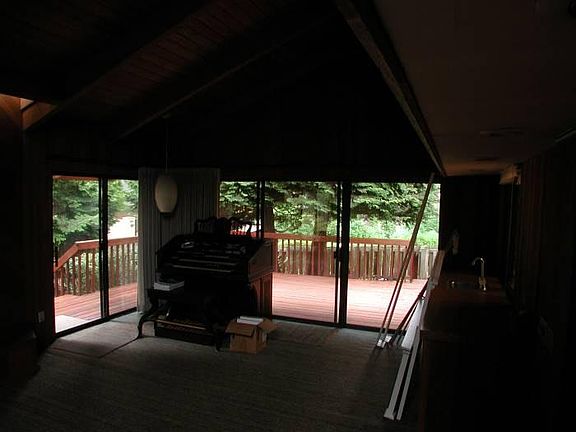 two doors to deck