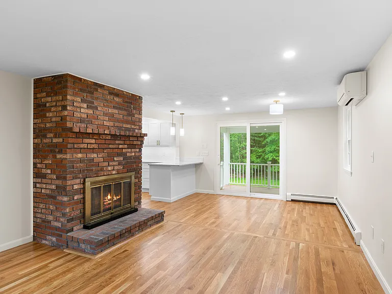 Family Room and Eat-In Area With HVAC