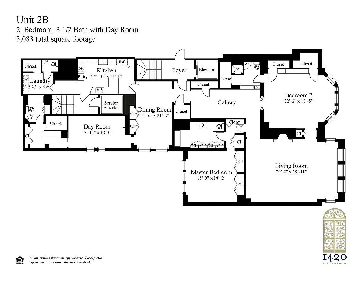 Floor plan 2 Bedroom + Dayroom