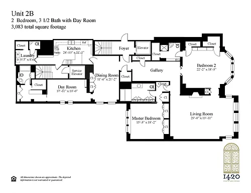 Floor plan 2 Bedroom + Dayroom