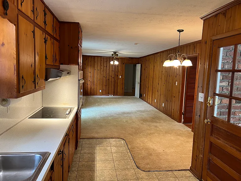 Galley kitchen and Family Room