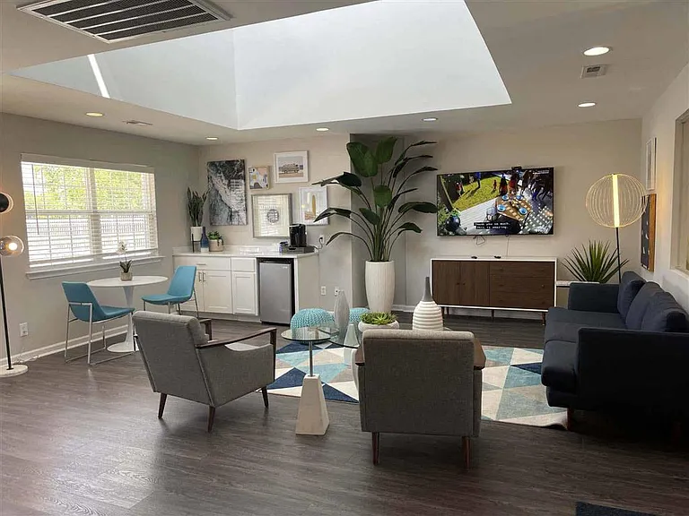 TV seating area at clubhouse