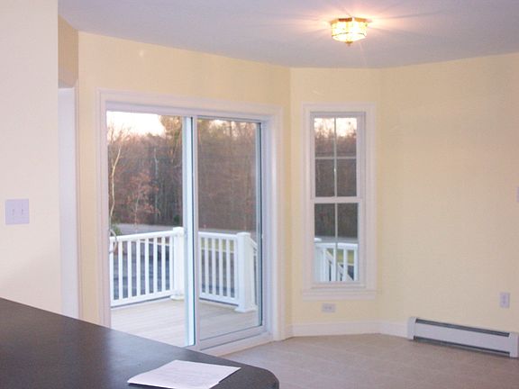 Breakfast nook leading to deck