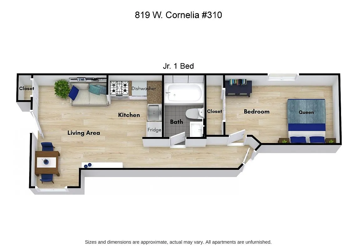 Floor plan 1 Bedroom