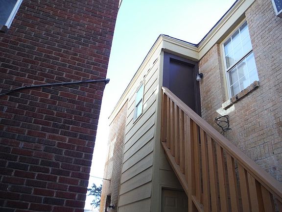 Back door and stairway