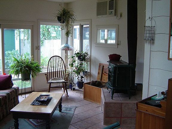 sun room with fireplace