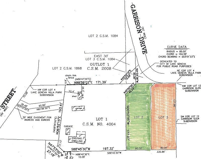 Lot 3: a .38 acre wooded lot