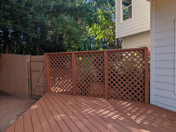 Patio and fence, freshly stained