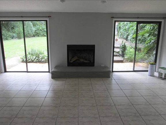One of the TWO working-wood fireplaces