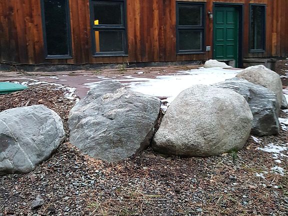 West side of house
