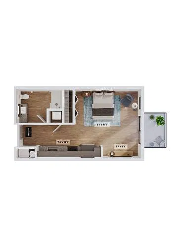 Floor plan 0x1-The Clark