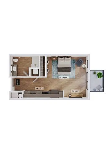 Floor plan 0x1-The Clark