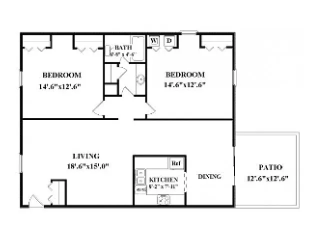 Floor plan 2-1C
