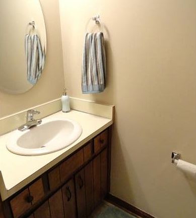 Half bath on 1st floor