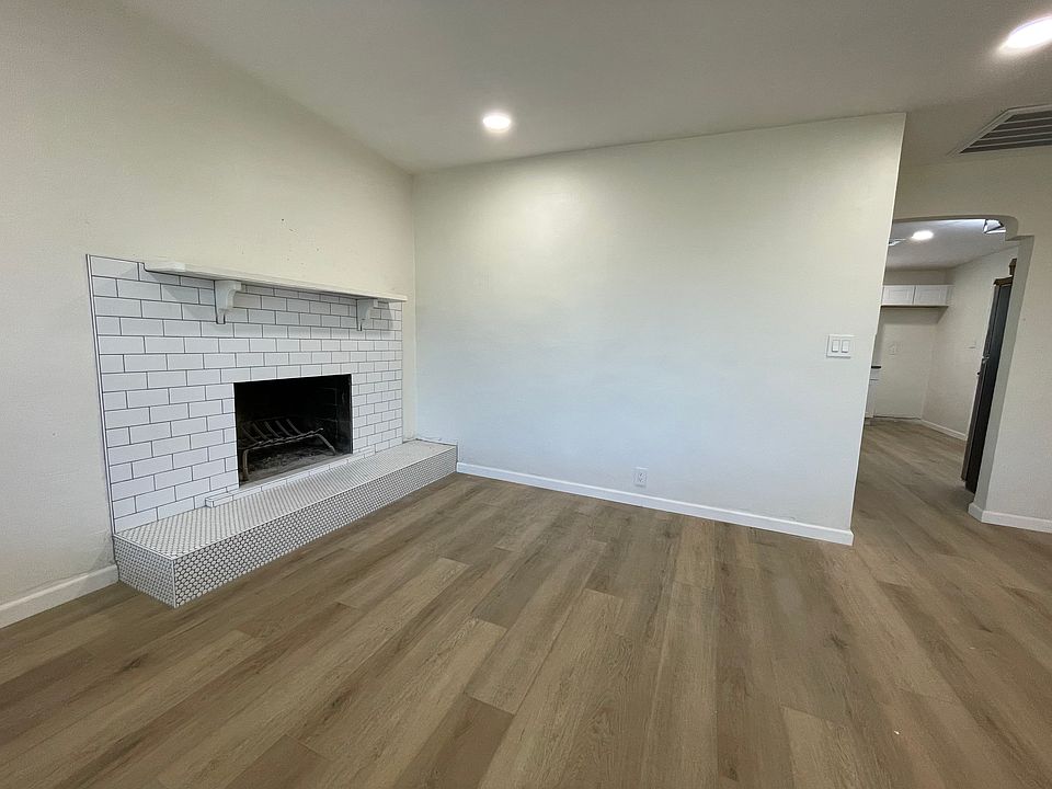 Fireplace and luxury vinyl floors