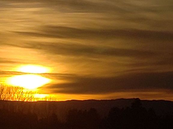 Sunset from property