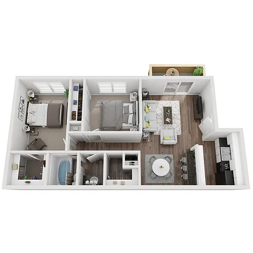 Floor plan B1 2X1