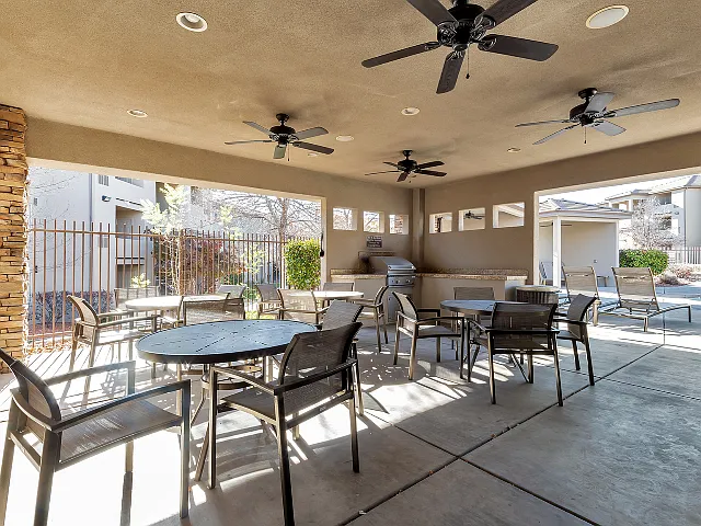 clubhouse BBQ area